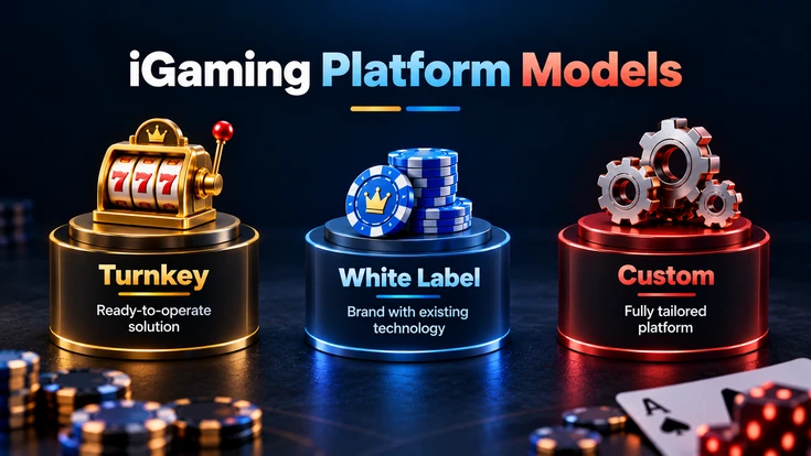 White Label, Turnkey and Custom iGaming platform models compared